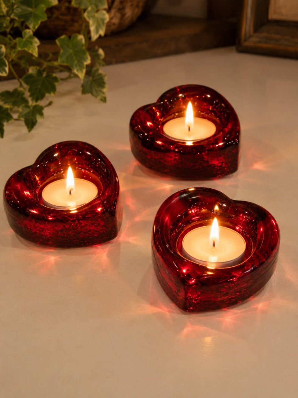 Heart Shape Tea Light Candle Holders